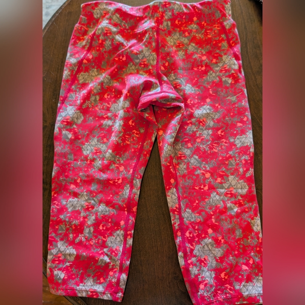 Pink and Gray Mizuno Running Leggings